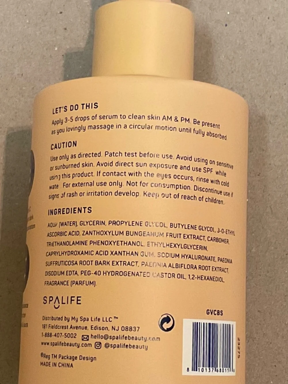 SPALIFE Glow vitamin c brightening facial serum